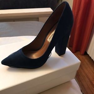 Blue shoes 4 inch heel